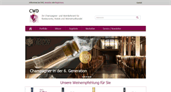 Desktop Screenshot of cwdwein.de